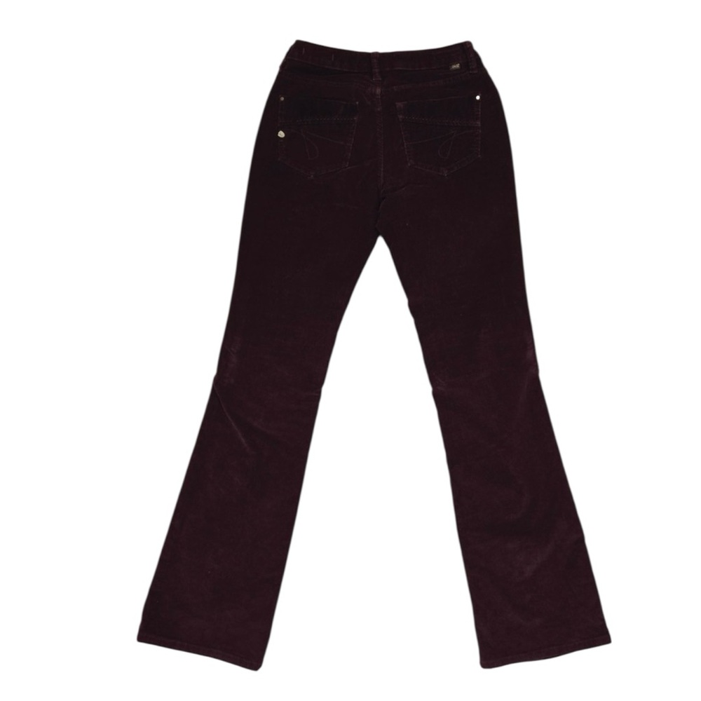 JAG Low Rise Boot Leg Stretch Corduroy Pants in Dark Burgundy Size 10 - Picture 7 of 12